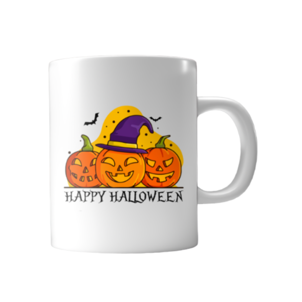Taza blanca sublimada diseño Halloween - Imagen 10