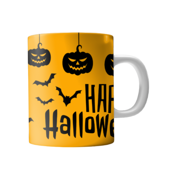 Taza blanca sublimada diseño Halloween - Imagen 2