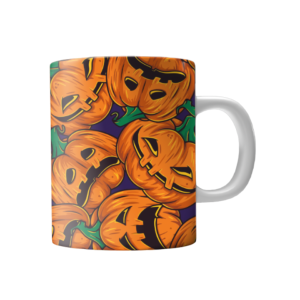 Taza blanca sublimada diseño Halloween - Imagen 3