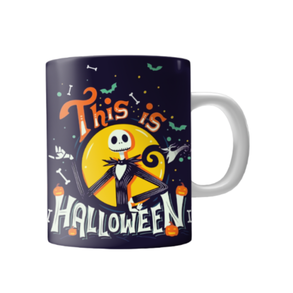 Taza blanca sublimada diseño Halloween - Imagen 5