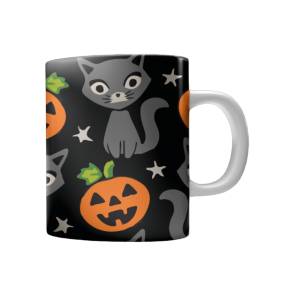 Taza blanca sublimada diseño Halloween - Imagen 8