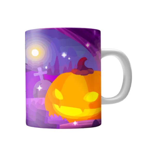 Taza blanca sublimada diseño Halloween - Imagen 9